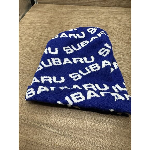 Subaru All Over Print Blue Beanie - Picture 2 of 2